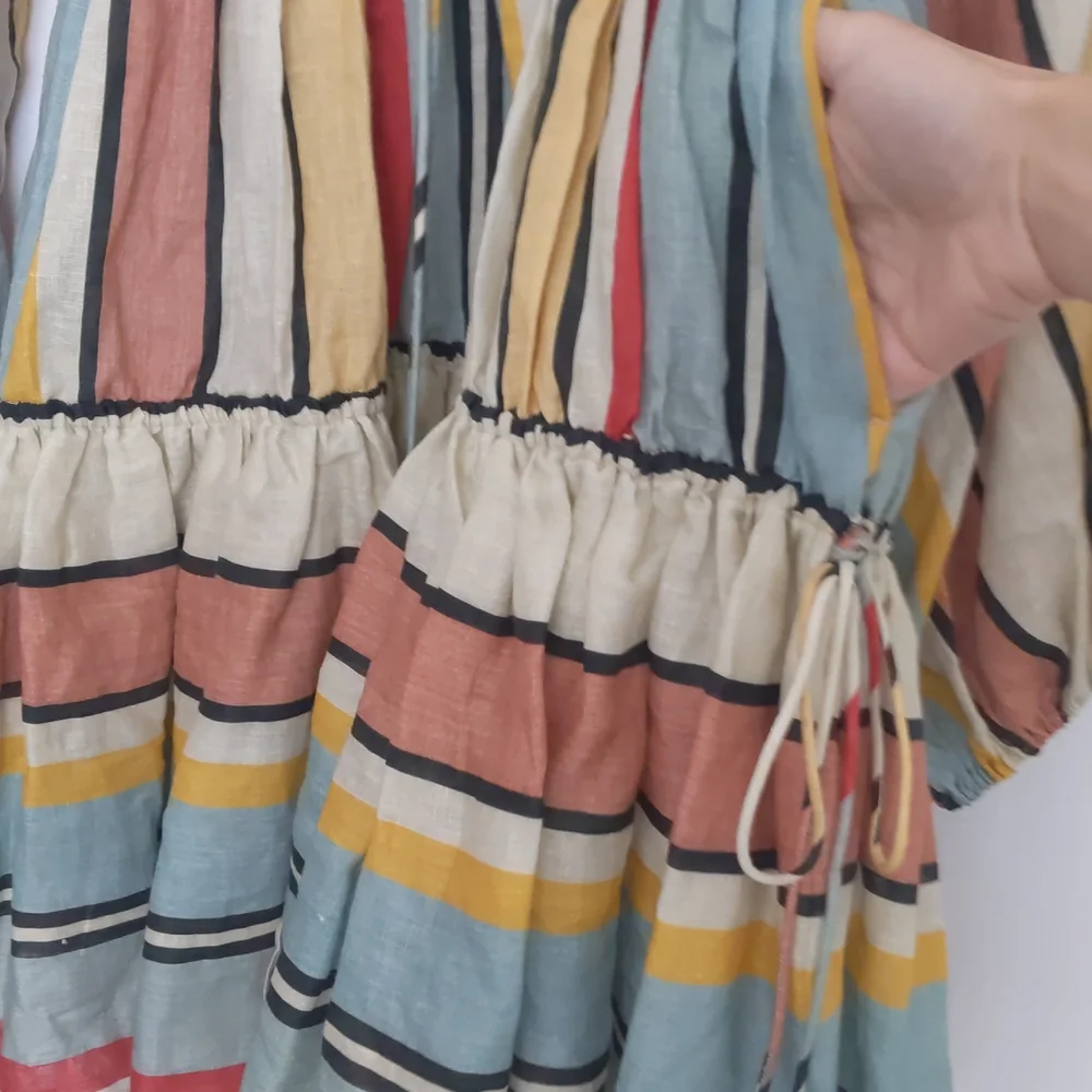 ZIMMERMANN striped linen minidress with pockets - Picture 10 of 14